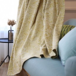 Rideau En Coton Moderne Sur Mesure, Motif Jacquard Végétal Pour Salon Et Chambre À Coucher
