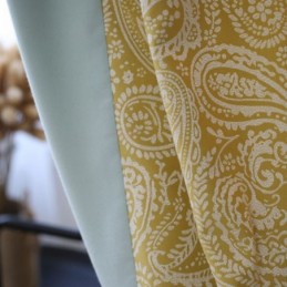 Rideau En Coton Moderne Sur Mesure, Motif Jacquard Végétal Pour Salon Et Chambre À Coucher