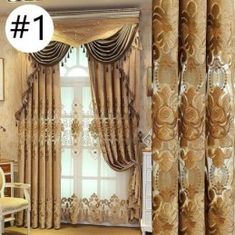 Rideau Occultant Brodé Sur Mesure, Style Européen, Pour Salon