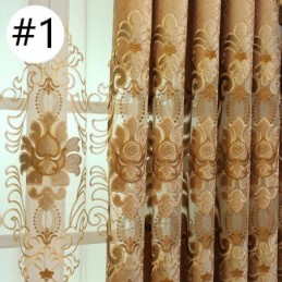 Rideau Occultant Brodé Sur Mesure, Style Européen, Pour Salon