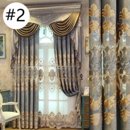 Rideau Occultant Brodé Sur Mesure, Style Européen, Pour Salon