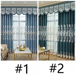Rideau De Luxe Sur Mesure Avec Motif Brodé Pour Salon Et Chambre À Coucher