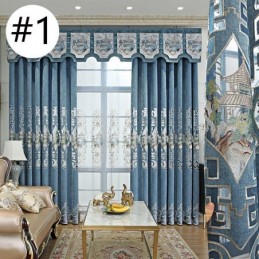 Rideau De Luxe Sur Mesure Avec Motif Brodé Pour Salon Et Chambre À Coucher