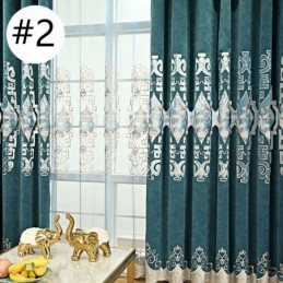 Rideau De Luxe Sur Mesure Avec Motif Brodé Pour Salon Et Chambre À Coucher