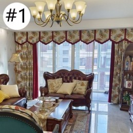 Rideau Jacquard Nordique Sur Mesure, Occultant, Pour Salon, Chambre À Coucher