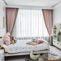 Rideau Moderne Sur Mesure Motif Pied-De-Poule Occultant Pour Salon Et Chambre À Coucher