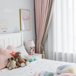 Rideau Moderne Sur Mesure Motif Pied-De-Poule Occultant Pour Salon Et Chambre À Coucher
