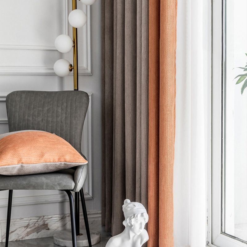 Rideau Moderne Sur Mesure En Chenille Occultant Pour Salon Et Chambre À Coucher