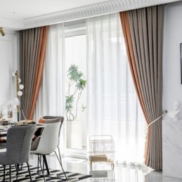 Rideau Moderne Sur Mesure En Chenille Occultant Pour Salon Et Chambre À Coucher