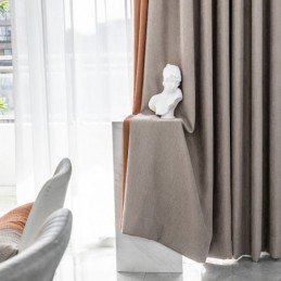 Rideau Moderne Sur Mesure En Chenille Occultant Pour Salon Et Chambre À Coucher