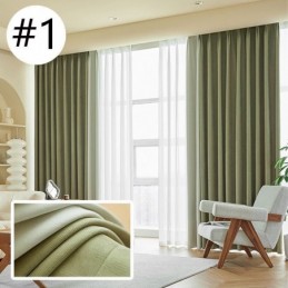 Rideau Moderne Sur Mesure En Chenille Occultant Pour Salon Et Chambre À Coucher