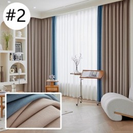 Rideau Moderne Sur Mesure En Chenille Occultant Pour Salon Et Chambre À Coucher