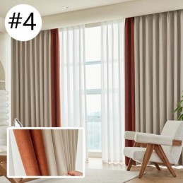 Rideau Moderne Sur Mesure En Chenille Occultant Pour Salon Et Chambre À Coucher