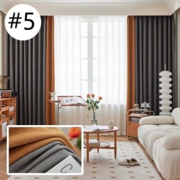 Rideau Moderne Sur Mesure En Chenille Occultant Pour Salon Et Chambre À Coucher
