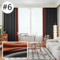 Rideau Moderne Sur Mesure En Chenille Occultant Pour Salon Et Chambre À Coucher
