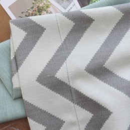 Rideaux Jacquard De Luxe Occultants À Rayures Ondulées Pour Salon