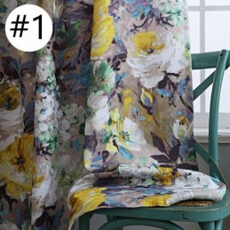 Rideau Occultant De Style Américain, Rideau Sur Mesure, Rideaux Occultants Avec Motif Floral