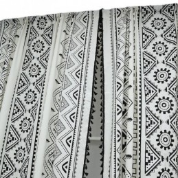 Rideau De Style Bohème Sur Mesure, Imprimé À Pompons Géométriques, Pour Chambre À Coucher, Salon