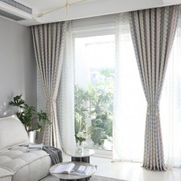 Rideau Simple Et Moderne, Fabriqué Sur Mesure, Avec Des Cordes De Perles Uniques, Tissu Occultant Pour Chambre D'Enfant