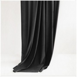 Rideau Occultant En Flanelle De Couleur Noire, Rideau Sur Mesure, Tissu Uni Minimaliste, Pour Salon Et Chambre À Coucher