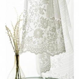 Rideau Transparent En Dentelle De Couleur Unie Sur Mesure, Panneau De Rideau En Voile Pour Baie Vitrée De Chambre À Coucher