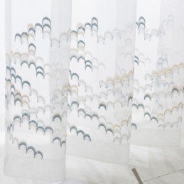 Rideaux Transparents En Tulle Brodé Et Organza Pour Salon Et Chambre À Coucher