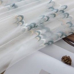 Rideaux Transparents En Tulle Brodé Et Organza Pour Salon Et Chambre À Coucher