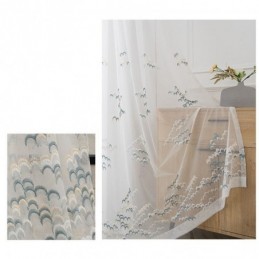 Rideaux Transparents En Tulle Brodé Et Organza Pour Salon Et Chambre À Coucher
