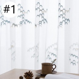 Rideaux Transparents En Tulle Brodé Et Organza Pour Salon Et Chambre À Coucher