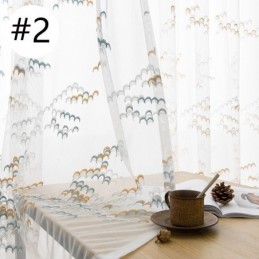 Rideaux Transparents En Tulle Brodé Et Organza Pour Salon Et Chambre À Coucher
