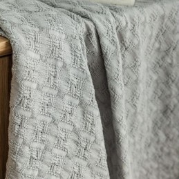 Rideau En Tulle À Carreaux Nordiques Sur Mesure, Rideau En Tricot Chaîne Transparent Pour Salon