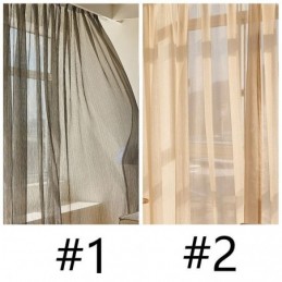 Magnifique Rideau En Voile Sur Mesure, Couleur Unie, En Tulle, Pour Salon Et Chambre À Coucher
