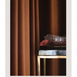 Rideau Occultant Minimaliste En Flanelle, Sur Mesure, Couleur Orange Citrouille, Pour Salon, Restaurant