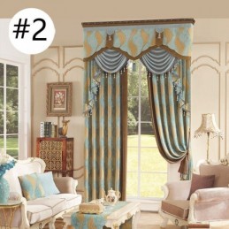 Rideau De Fenêtre En Jacquard Chenille De Luxe Sur Mesure, Design Élégant Pour La Décoration De La Chambre