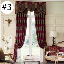 Rideau De Fenêtre En Jacquard Chenille De Luxe Sur Mesure, Design Élégant Pour La Décoration De La Chambre