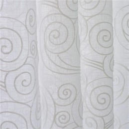Rideau Transparent De Style Japonais, Fabriqué Sur Mesure, Simple, Broderie Nuage, Traitement De Fenêtre