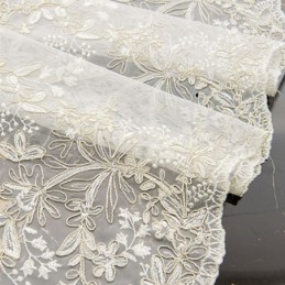 Rideau Décoratif Transparent Sur Mesure, Rideau En Tulle Brodé De Plantes, Pour Salon, Chambre À Coucher