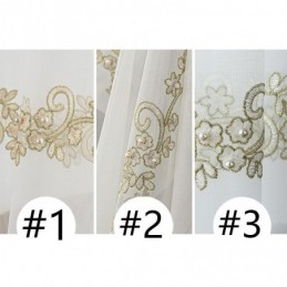 Rideau Transparent Minimaliste Moderne Sur Mesure, En Tulle Brodé De Plantes, Pour Salon Et Chambre À Coucher