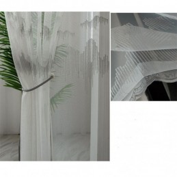 Rideau Décoratif Transparent Sur Mesure, Rideaux En Tulle Brodé, Pour Salon Et Chambre À Coucher