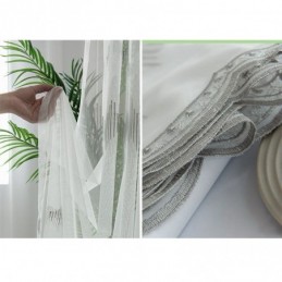 Rideau Décoratif Transparent Sur Mesure, Rideaux En Tulle Brodé, Pour Salon Et Chambre À Coucher