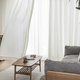 Rideau Transparent Moderne À Motifs Géométriques, Rideau Sur Mesure Pour Salon Et Chambre À Coucher
