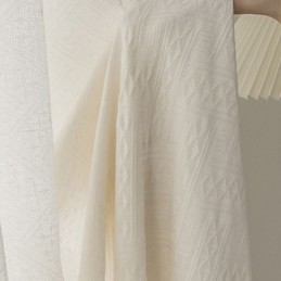 Rideau Transparent Moderne À Motifs Géométriques, Rideau Sur Mesure Pour Salon Et Chambre À Coucher