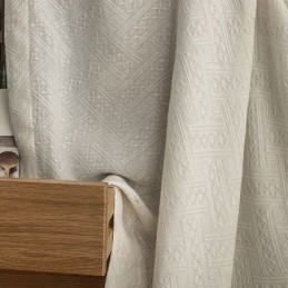 Rideau Transparent Moderne À Motifs Géométriques, Rideau Sur Mesure Pour Salon Et Chambre À Coucher