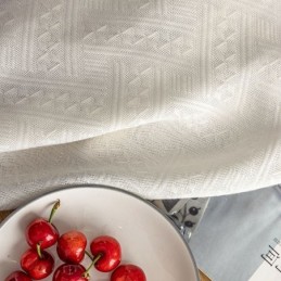 Rideau Transparent Moderne À Motifs Géométriques, Rideau Sur Mesure Pour Salon Et Chambre À Coucher