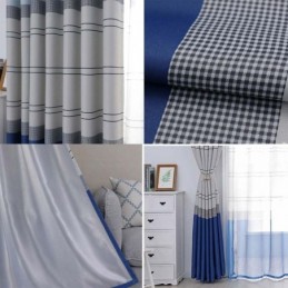 Rideau Occultant Nordique Sur Mesure À Rayures Imprimées Pour Chambre À Coucher