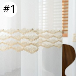 Rideau Transparent Respirant Sur Mesure, Voile Décoratif Européen En Tulle Pour Salon
