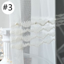 Rideau Transparent Respirant Sur Mesure, Voile Décoratif Européen En Tulle Pour Salon