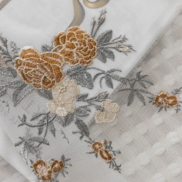 Rideaux En Tulle Fleuri Blanc Transparent Pour Salon