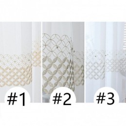 Rideaux En Voile Brodé Style Nordique Transparent Pour Salon Et Chambre À Coucher