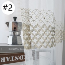 Rideaux En Voile Brodé Style Nordique Transparent Pour Salon Et Chambre À Coucher